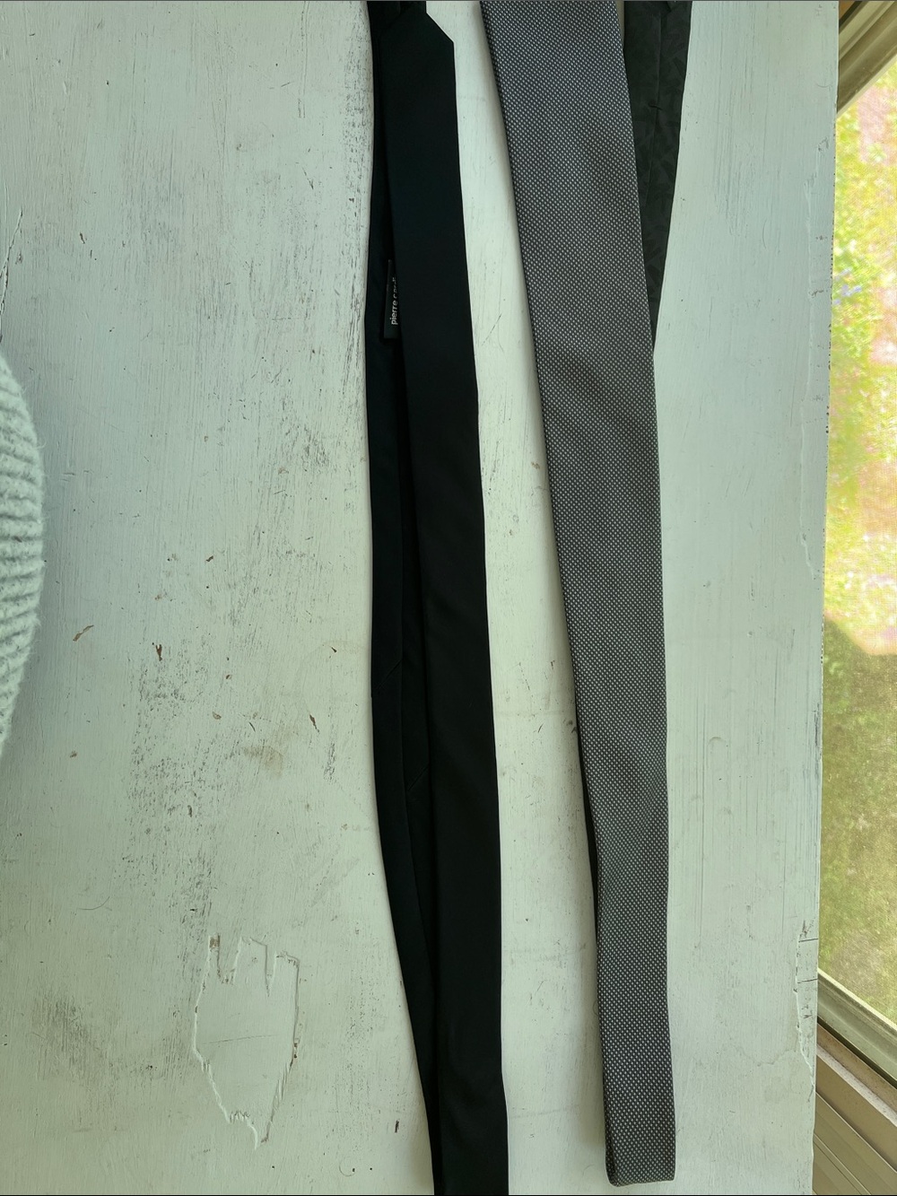 Black and Print Mens Tie Classic